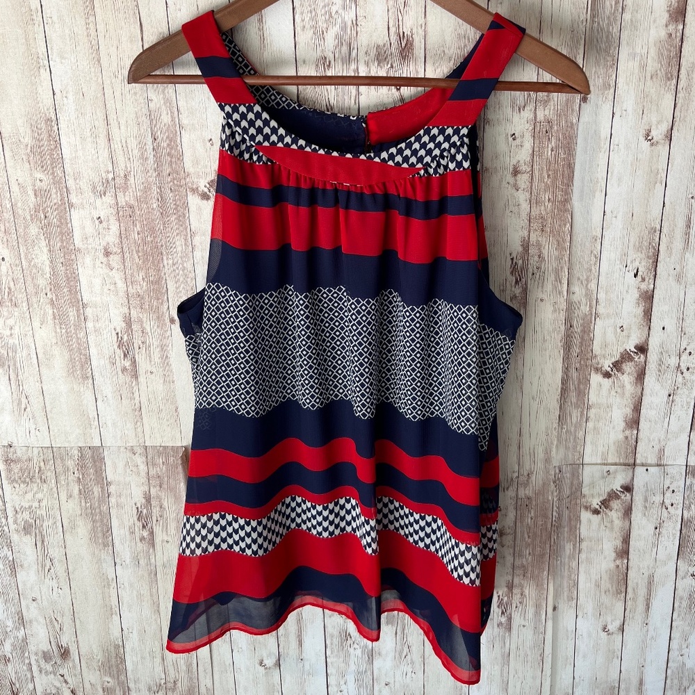 AGB Red, Navy, White Top XL